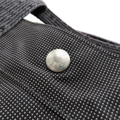 Hermes Tote Bag Her Line Tote MM Canvas Gray Silver Hardware Key and Cadena