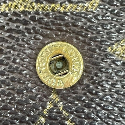 Louis Vuitton Monogram Porte Monet Pla Coin Case M61930 Brown Made In France