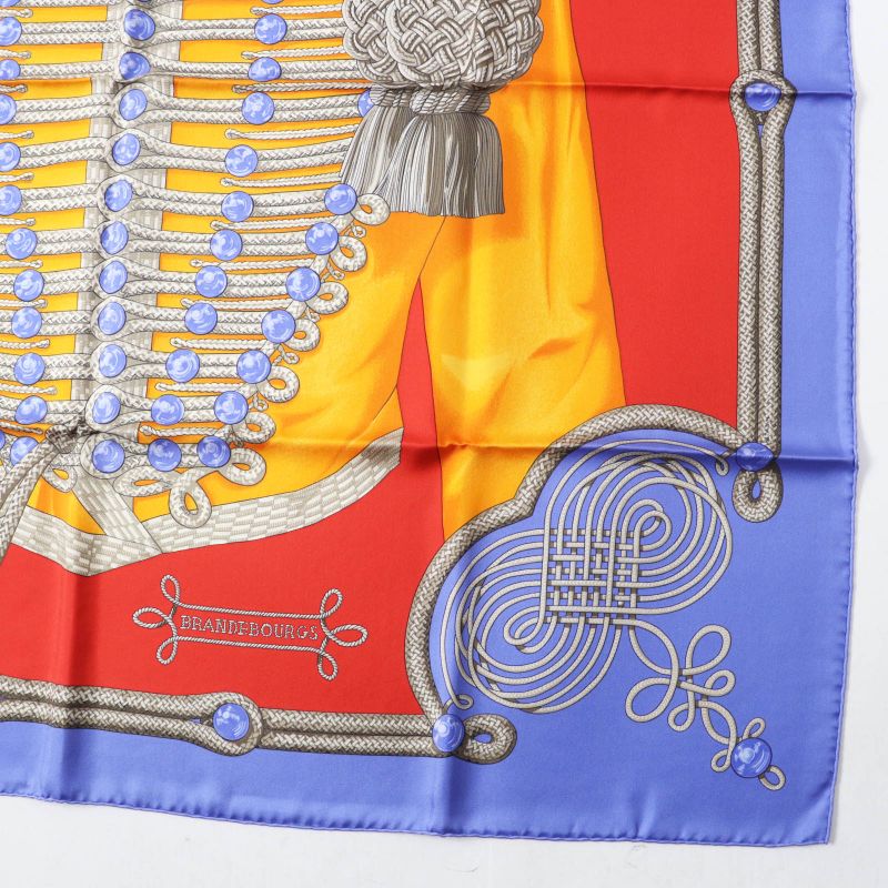 Hermes Carré 90 Galons Et Brandebourgs Decorative Cord And Brandenburg