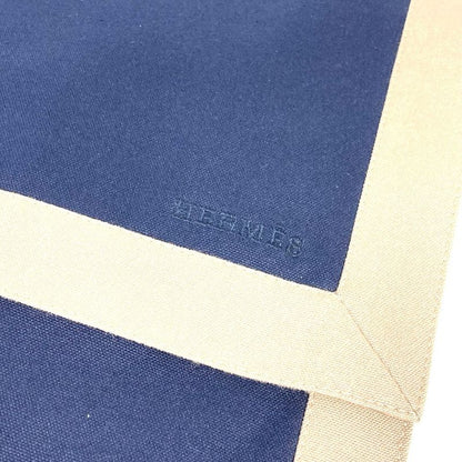 Hermes Clutch Bag Tapidocel Big Oversized Cotton Navy