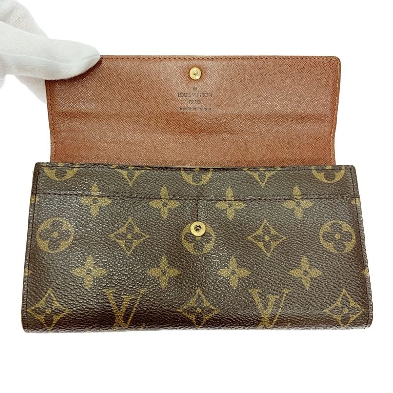 Louis Vuitton M61734 Monogram PVC Portefeuille Sarah Brown 403742 Long Wallet