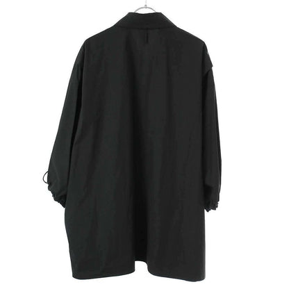 Hermes 22ss Draw String Ring Short Sleeve Over Blouse Shirt 2e0604dj Black 40