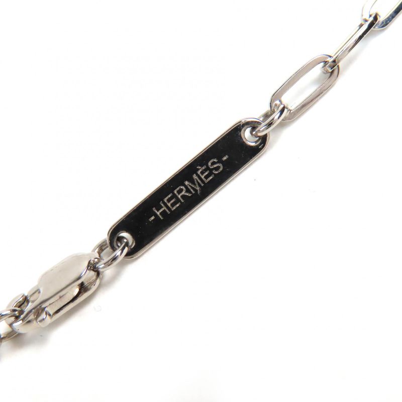 Hermes Talisman Dragon H Motif Pendant Necklace With Silver Box Made In France