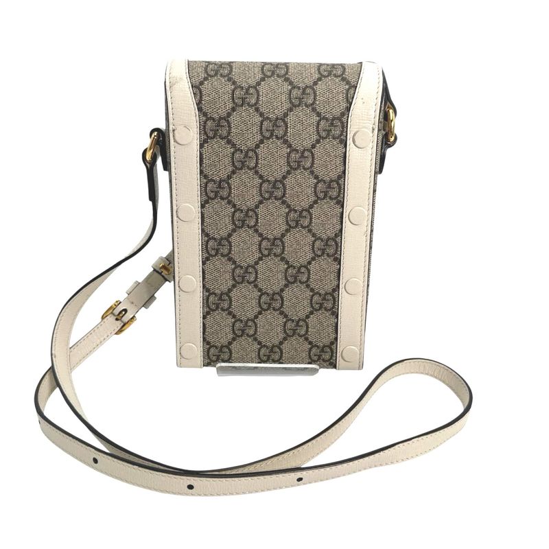 Gucci 625615 GG Supreme Shoulder Bag Horsebit Shoulder Bag Gucci Beige
