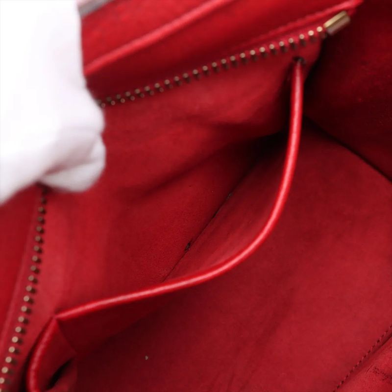 Celine Luggage Micro Shopper Leather Handbag Tote Women's EEE Cw67-1