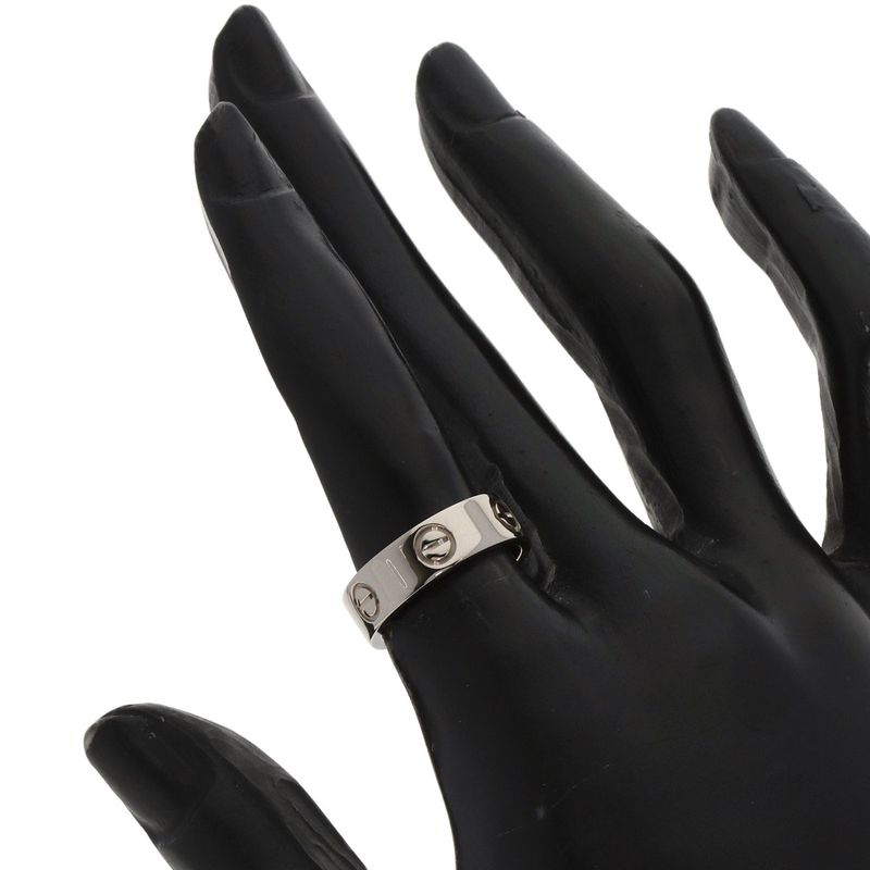 Cartier Love Ring #50 Ring - 18K White Gold Ladies