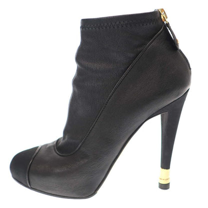 Chanel Leather Boots G28123y05726 Black 37