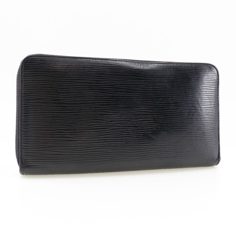 Louis Vuitton Zippy Organizer M62643 Epi Leather Noir Black Ca0139 Men's Long