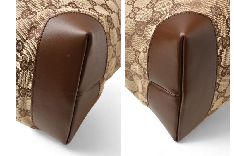 Gucci Tote Shopping Bag A4 Gucci GG Canvas GG Beige Brown 34339