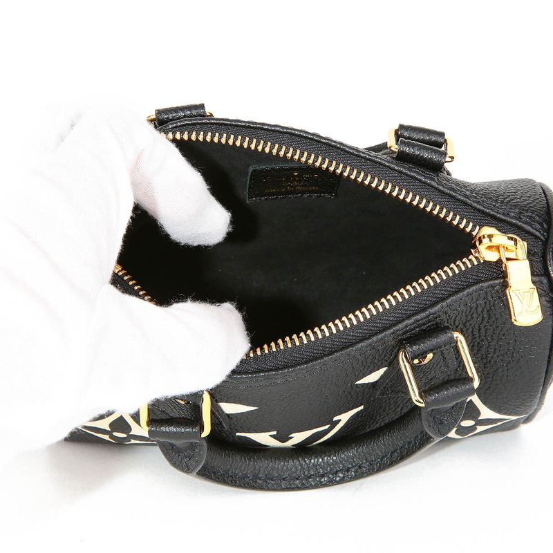 Louis Vuitton Shoulder Bag Nano Speedy Noir Black