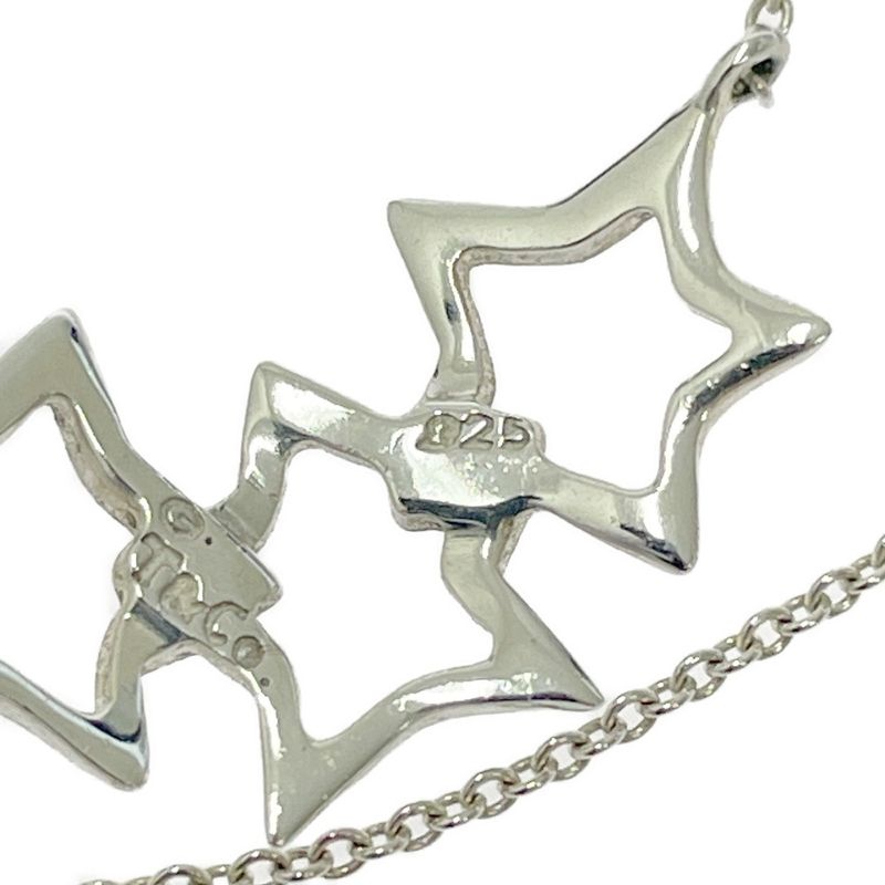 Tiffany & Co Silver Triple Star Necklace 2.2g 925 Engraved 426826 Necklace