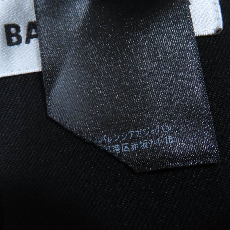 Balenciaga 623044 100% Wool Power Shoulder Tailored Jacket Black 34 Hanger Made