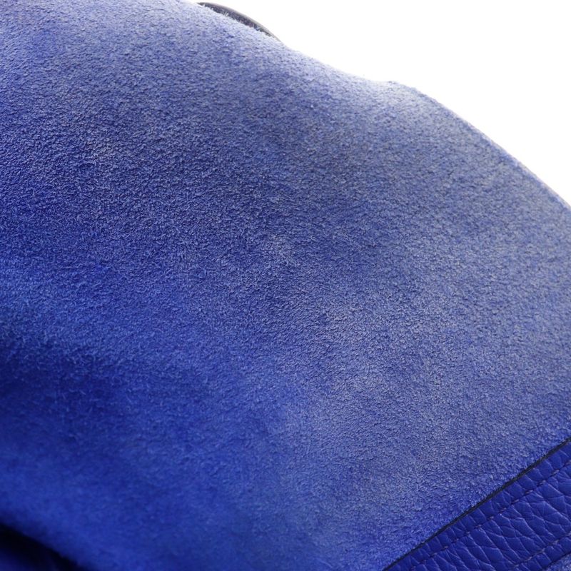 Hermes Picotin Lock 22mm (0.87in) Taurillon Clemence Blue Electric Blue/gold