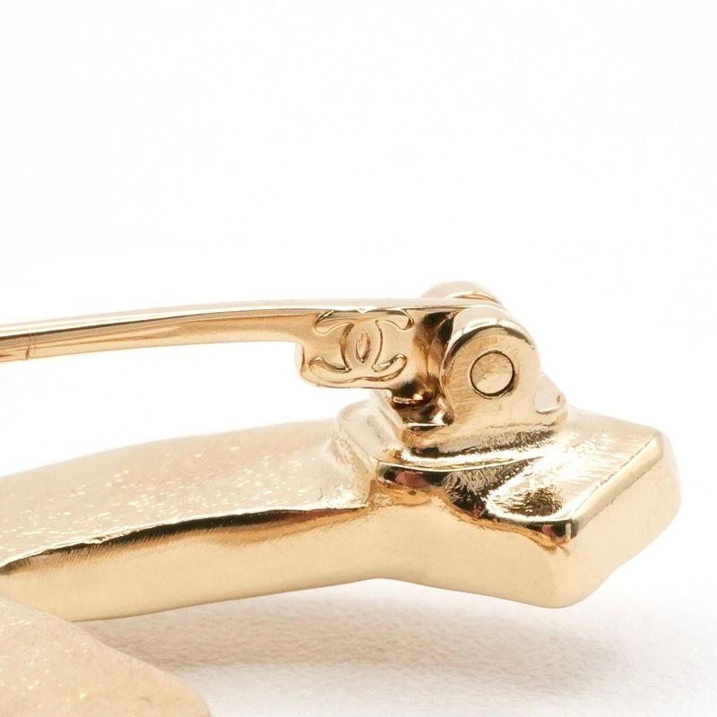 Chanel Brooch Corsage Gold Here Mark