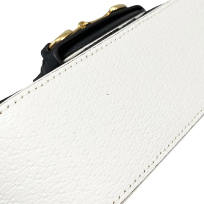 Gucci X Adidas Collaboration Shoulder Bag Horsebit 722009 Logo Chain White