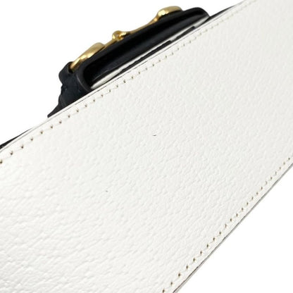 Gucci X Adidas Collaboration Shoulder Bag Horsebit 722009 Logo Chain White