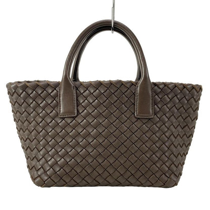 Bottega Veneta Tote Bag Mini Cabas Dark Brown Leather