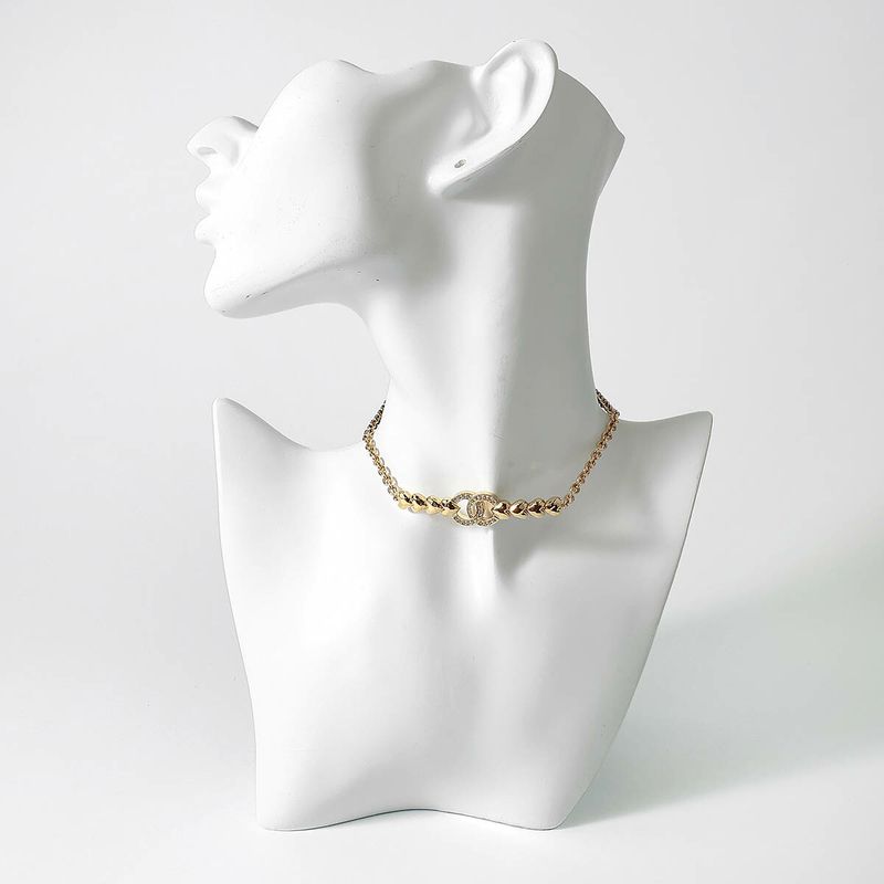 Chanel Necklace Choker Necklace Gold