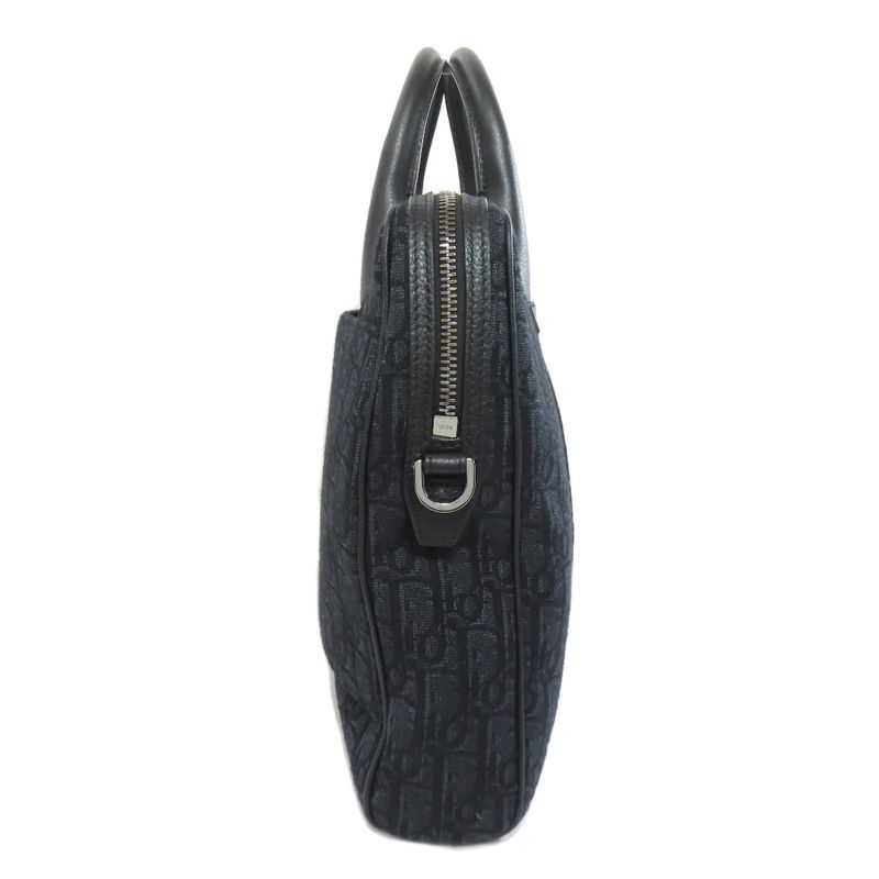 Christian DIOR Trotter Pattern 2WAY Business Bag Canvas Men's