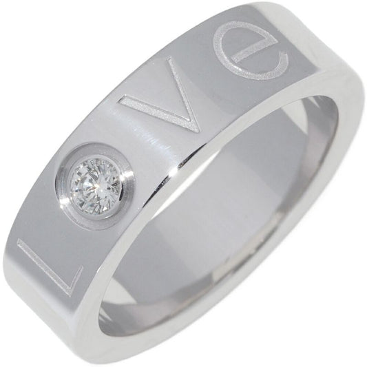 Cartier Ring 18K White Gold Diamond 1P Lovering Ring Width 55mm (022in)
