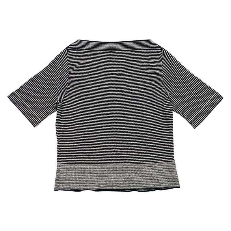 Louis Vuitton Sweater Striped Half Sleeve Knit Rw061w Wiks03mjb M Size Cotton