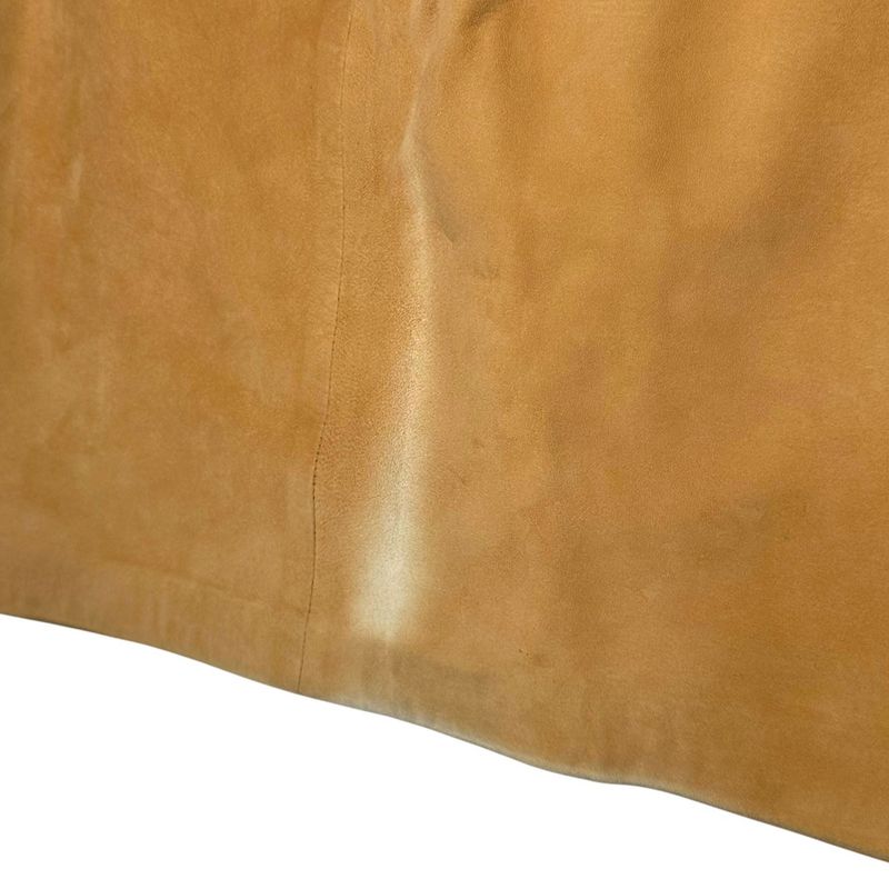 Loewe 90's Nubuck Leather Knee-Length Skirt 38(m) Brown