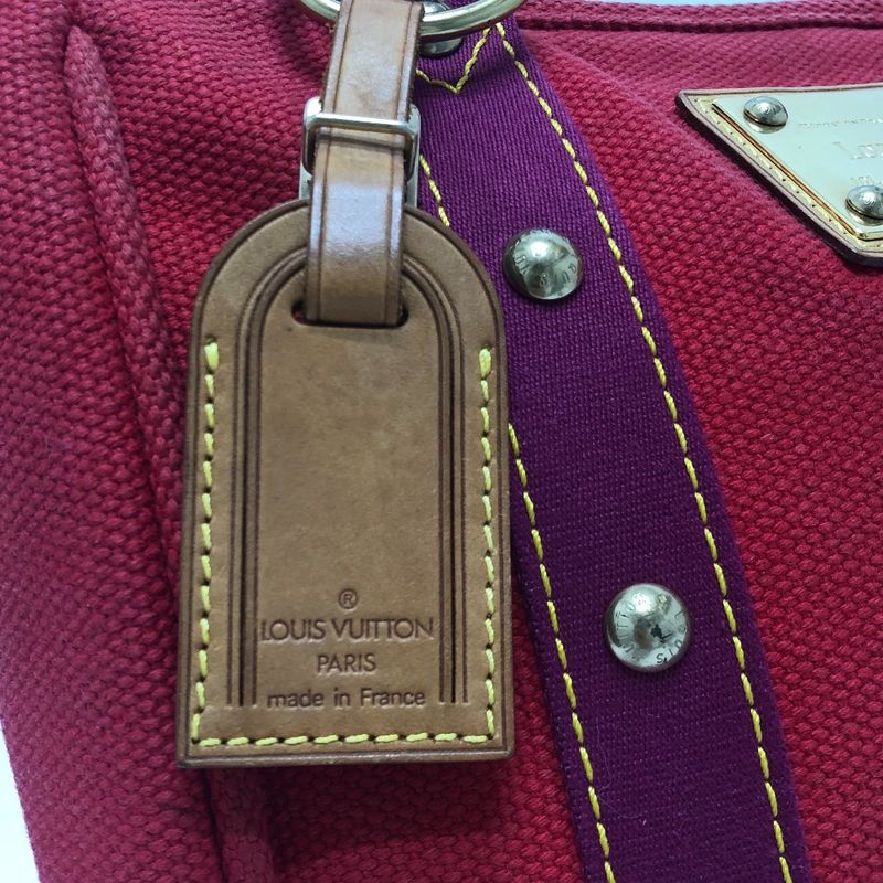 Louis Vuitton Tote Bag Antigua Cabas MM M40034 Canvas Red