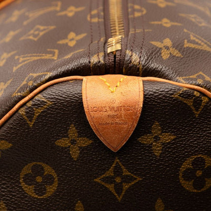 Louis Vuitton Monogram Keepall 55 Boston Bag Travel Bag M41424 Brown PVC