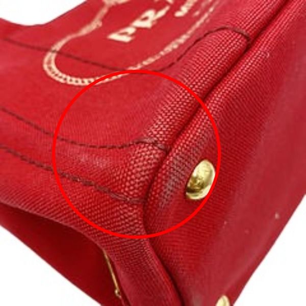 Prada Canvas Tote Canapa Tote Bag Prada Red
