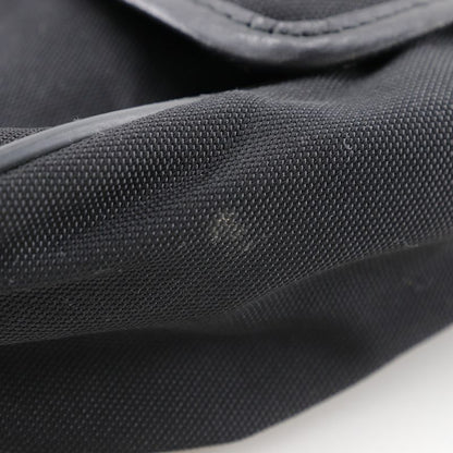 Gucci Crossbody Messenger Bag 019 0376 Nylon Canvas Black Men's Shoulder Bag