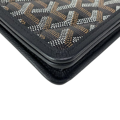 Goyard Shoulder Bag Alexandre Trois Black And Brown And White Chain Shoulder