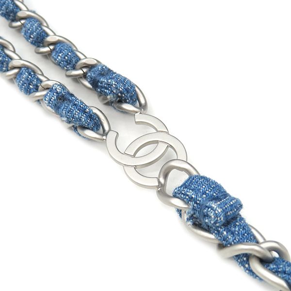 Chanel Backpack Daypack Chanel 22 Backpack Sac Denim Blue Matte Silver Hardware