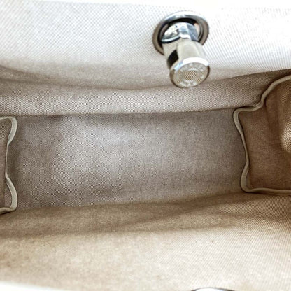 Hermes Herbag Handbag Shoulder Bag 2way Canvas Leather Ivory Brown Ladies Men