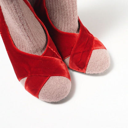 Fendi Boots Size 37 Rockoko Rococo Short Boots Socks Boots Shoes Knit