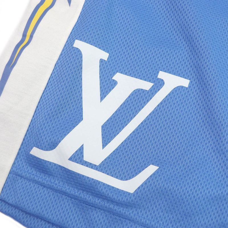 Louis Vuitton 22SS Amen Break Mesh Sports Game Pants Shorts Light Blue S Made