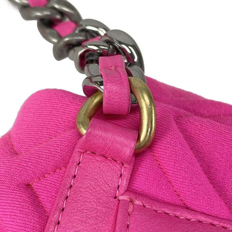 Chanel Waist Pouch Chanel 19 Pink Chain Belt / Flap Bag / 3 Color Hardware