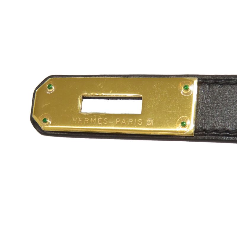 Hermes Kelly 32 Outer Stitch Gold Hardware Handbag Box Calf Women