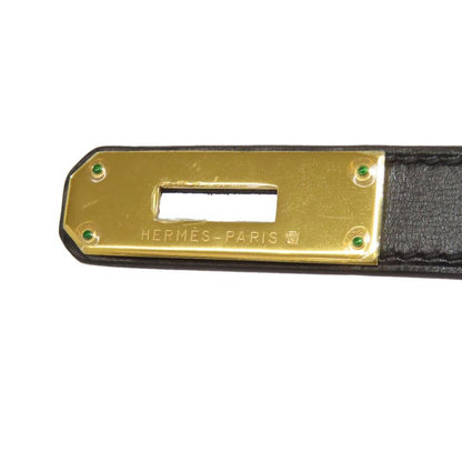 Hermes Kelly 32 Outer Stitch Gold Hardware Handbag Box Calf Women