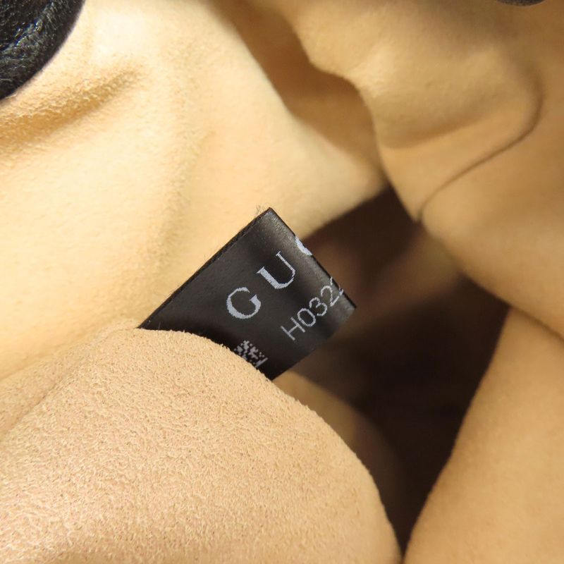 Gucci 602118 Horsebit Bucket Bag Tote Leather Women