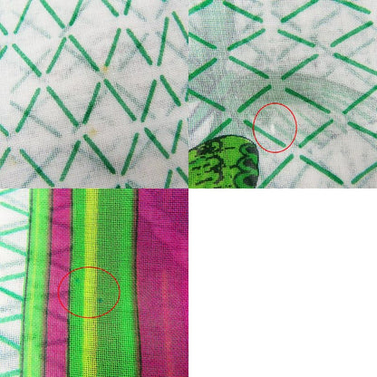 Hermes Shawl Pareo Cotton Purple White Green Butterfly Large Scarf Women Hermes