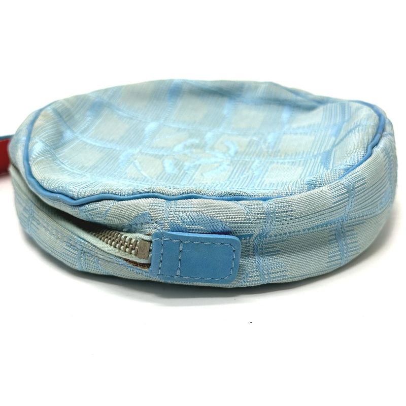 Chanel Pouch Round Nylon Blue