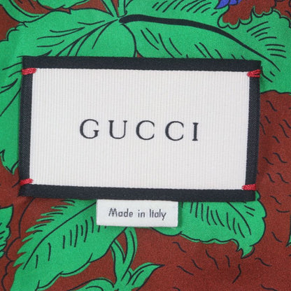 Gucci 452368 Back Taiga Embroidery 100% Silk Lining Logo Buttons Trench Coat