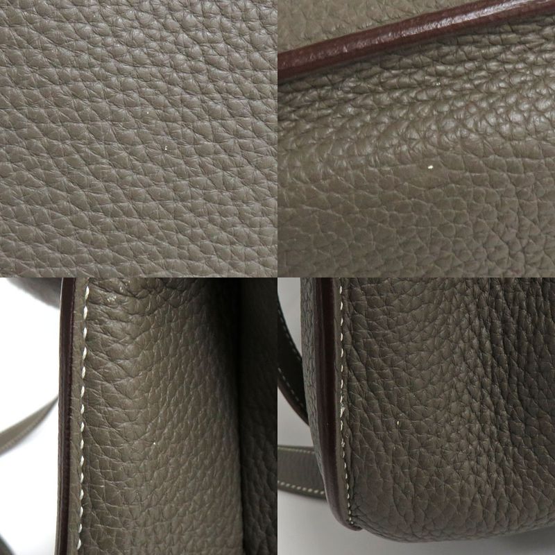 Hermes Alzan 31 Taurillon Clemence Etain Silva-hardware R 2014 Gray