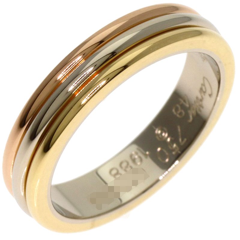 Cartier Three Color #48 Ring / Rings 18K Yellow Gold 18K Pink Gold 18K White