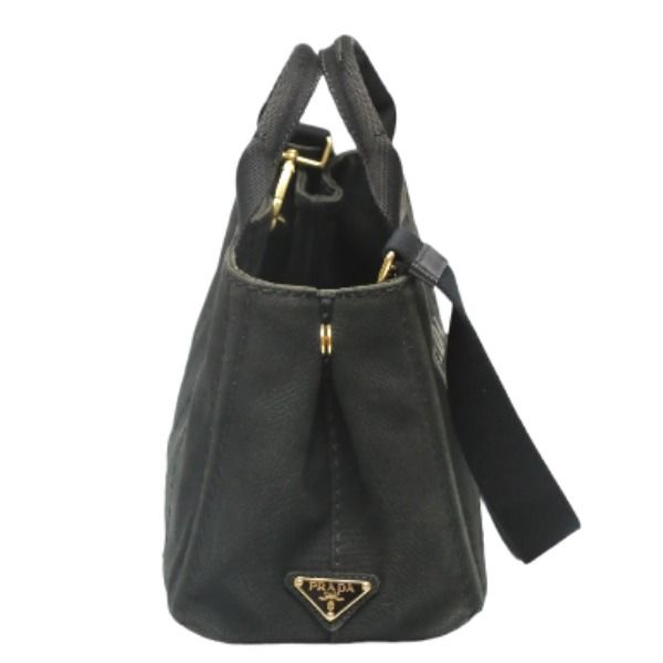 Prada 1 Bg439 Tote Bag Canapa Mini Black