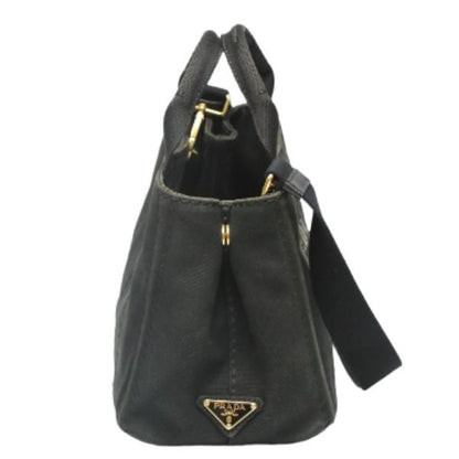 Prada 1 Bg439 Tote Bag Canapa Mini Black