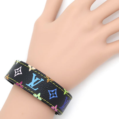 Louis Vuitton Bracelet Southcoat Monogram Multicolor GP Noir Black Gold