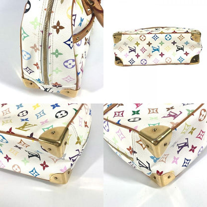 Louis Vuitton Handbag Trouville M92663 Monogram Multicolor Canvas Bronze White