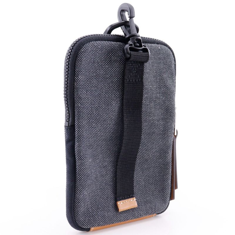 Loewe Eye Loewe Nature Neck Pouch Phone Pouch Canvas Gray/yellow Men's Pouch