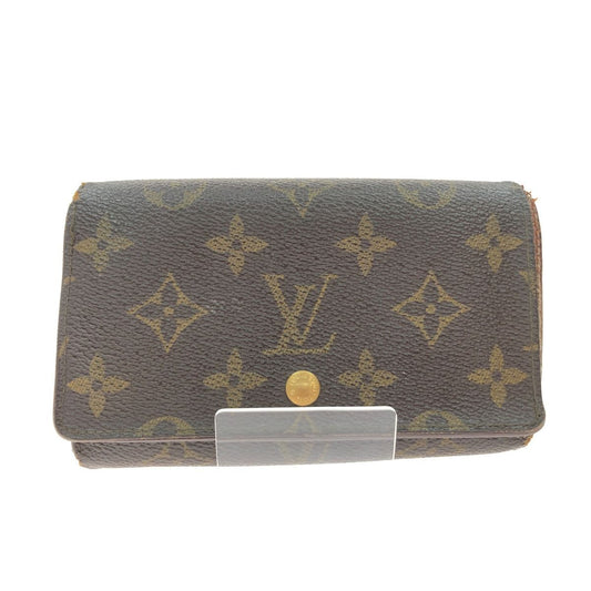 Louis Vuitton Women's Bifold Wallet Monogram Porte Monet Bier Tresor M61730